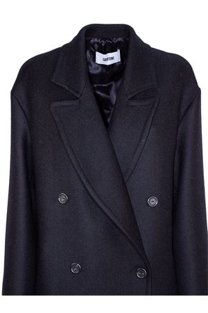 Black virgin wool long coat MAURO GRIFONI | GT26004737003